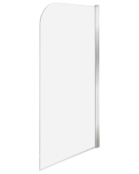 Einteiliger Badewannenaufsatz LAPAN Silber - Durchsichtig - 70 x 70 cm