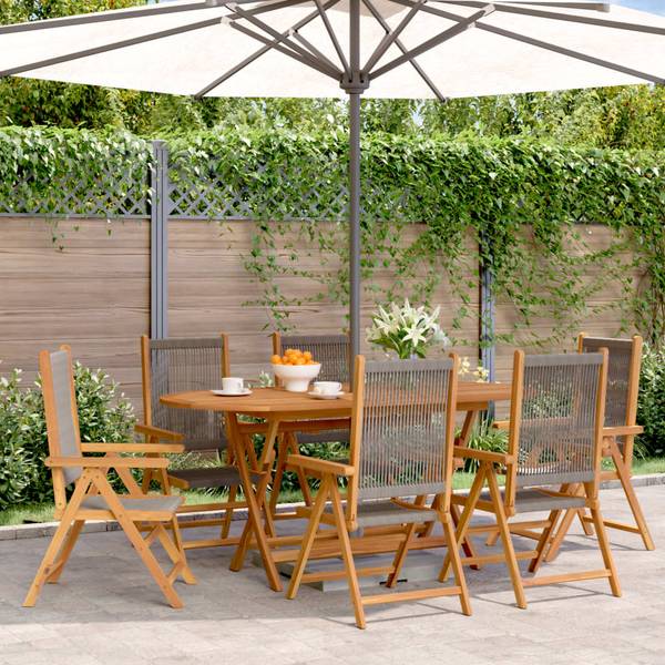 Chaise de jardin 3033687-3 (lot de 6) Gris