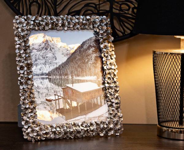 Fotolijst Flolly zilver - hars - 2 x 32 x 27 cm