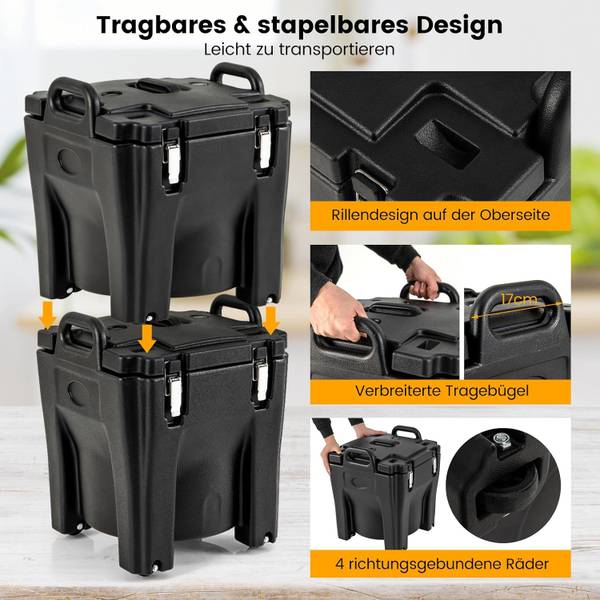 Cool Box FM32287NWNL zwart - kunststof - 44 x 53 x 44 cm