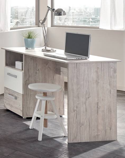 Jugendzimmer Set Bente 5-teilig. Braun - Weiß - Holzverbundwerkstoff - 1 x 1 x 1 cm