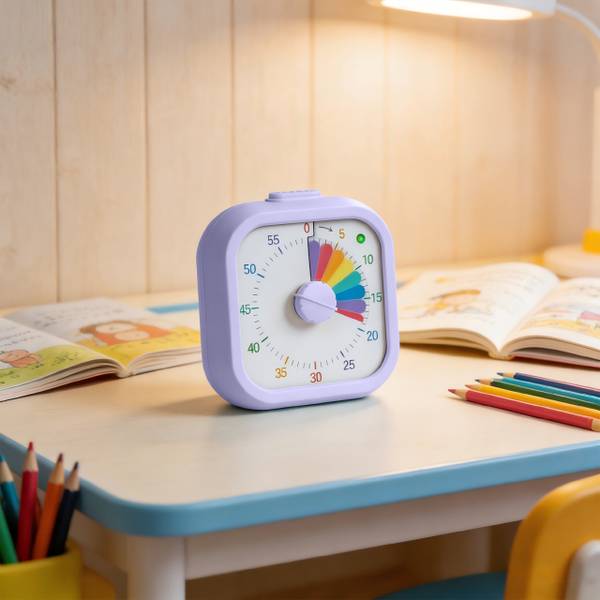Visueller Timer eckig Violett