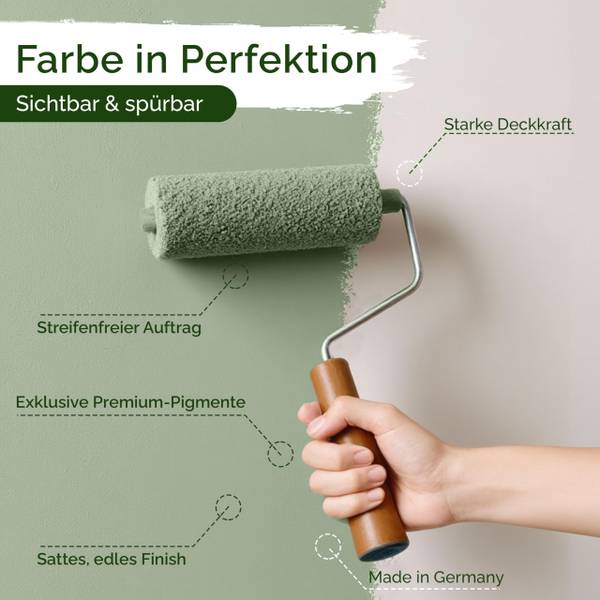 Wandfarbe   Muted Fern Grün - Harz - 17 x 16 x 17 cm