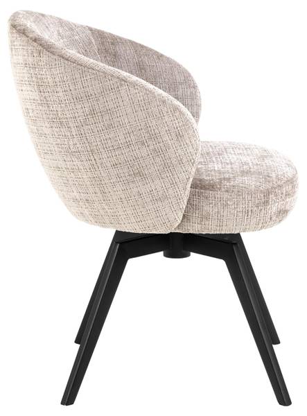 Darlene eetkamerstoel beige - textiel - 59 x 80 x 60 cm