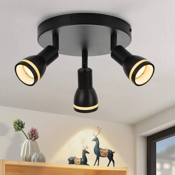 Deckenlampe Xyln ii Schwarz - 20 x 20 cm - Flammenanzahl: 1