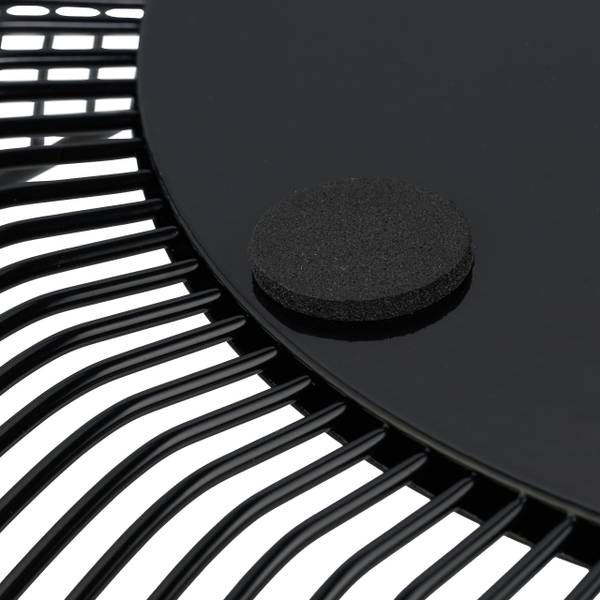 Schwarze Obstschale aus Metall Schwarz - Eisen - 28 x 8 x 28 cm