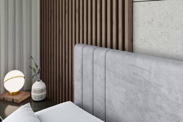 Boxspringbett IDRIKO-Z Grau - Breite: 160 cm - H4