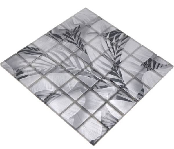 Mosaikfliesen 88-Pic03 Grau - Glas - 30 x 30 x 30 cm