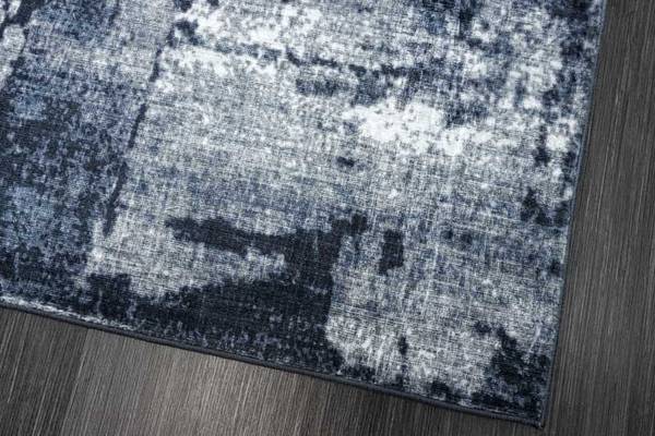 Teppich MODERN ART Grau - Baumwollstoff - Polyester - Wolle - 230 x 160 cm