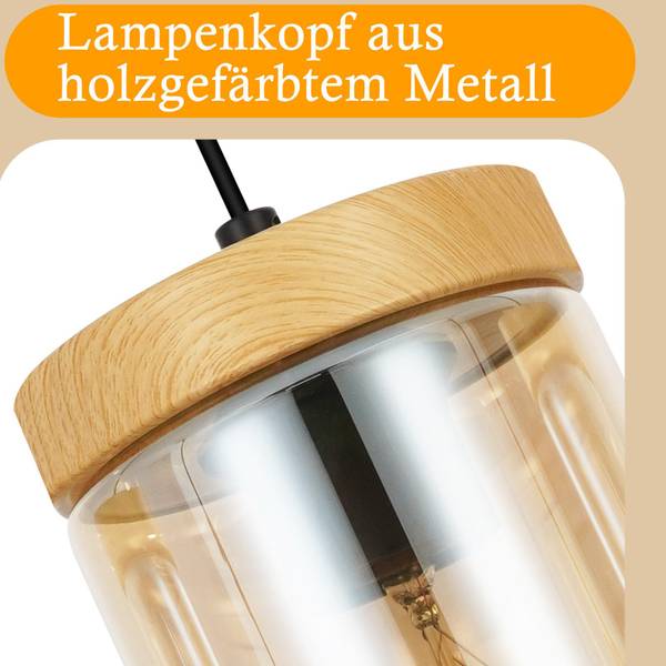 Pendelleuchte Marren Schwarz - Metall - 5 x 143 x 30 cm