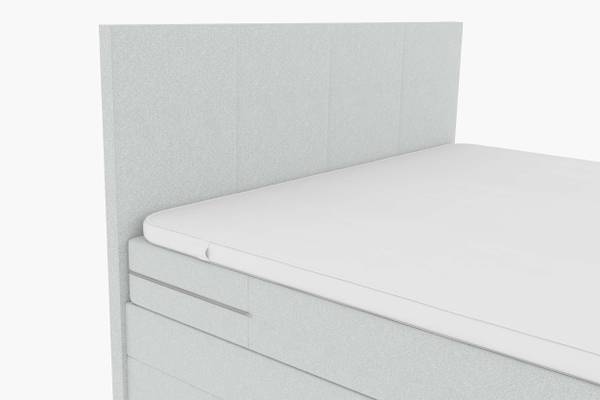 Boxspringbett Orion Hellgrau - Liegefläche Breite: 140 cm