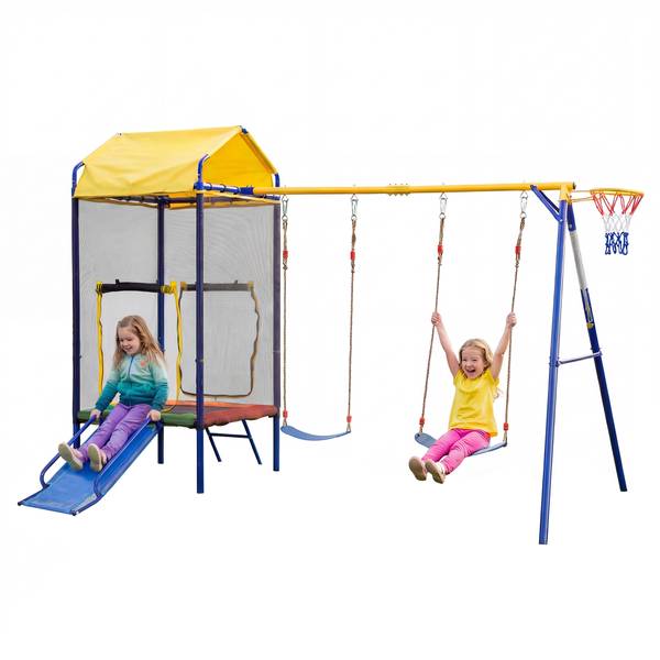 Outdoor-Schaukel-Set Poseidon Ⅱ Metall - 217 x 238 x 336 cm