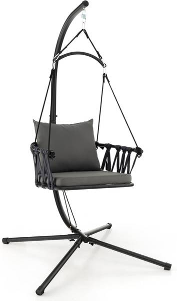 Hangstoel ZB33524 grijs - metaal - 100 x 197 x 106 cm