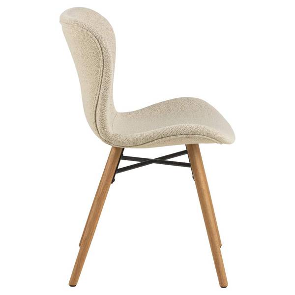 Esszimmerstuhl BatildaA1 2er Set Beige - Webstoff - 47 x 83 x 53 cm