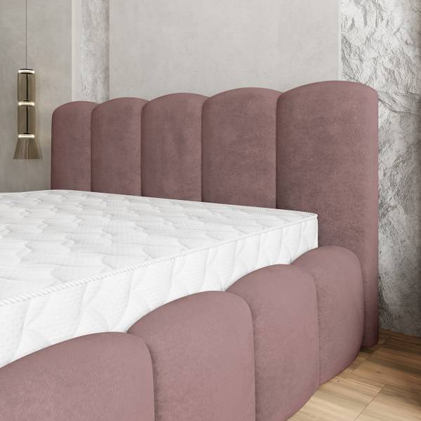 Polsterbett FALINA Pink - Liegefläche Breite: 180 cm