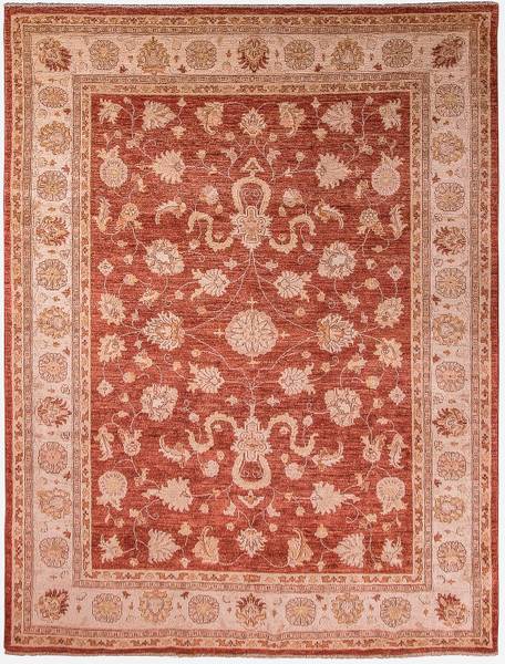 Orientteppich Oriental Orange - Wolle - 208 x 1 x 276 cm