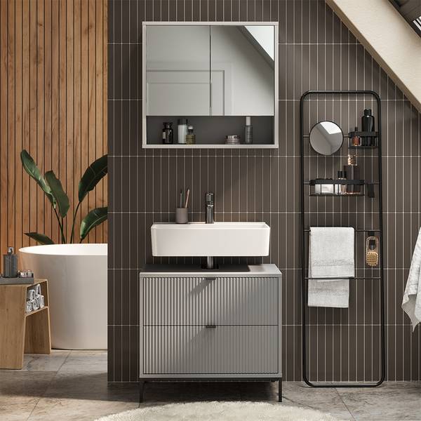 Badmöbel-Set Eliza 59683 Grau