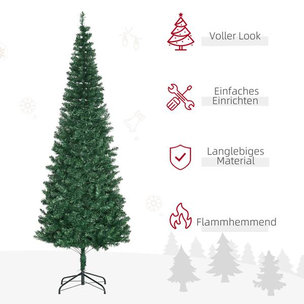 Tannenbaum mit Metallständer 830-183 Grün - Kunststoff - 81 x 210 x 81 cm