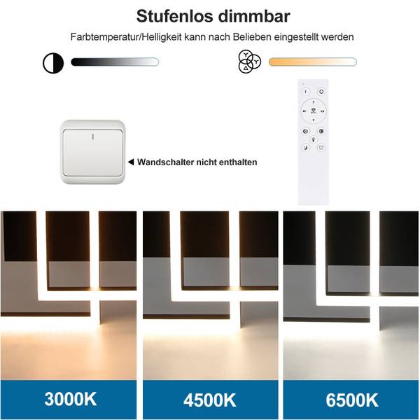 Deckenleuchte Gozir 40 x 12 x 61 cm