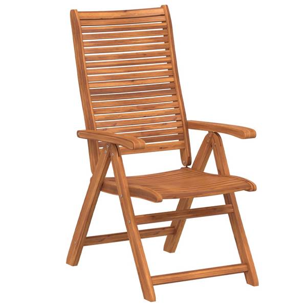Chaise de jardin 3033677 (lot de 8) Marron - Acacia - 56 x 107 x 72 cm