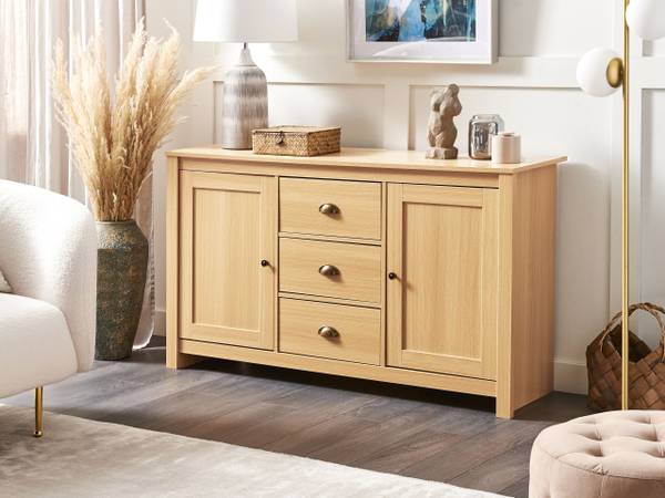 Sideboard LANSIN Braun - Holzwerkstoff - 140 x 80 x 40 cm