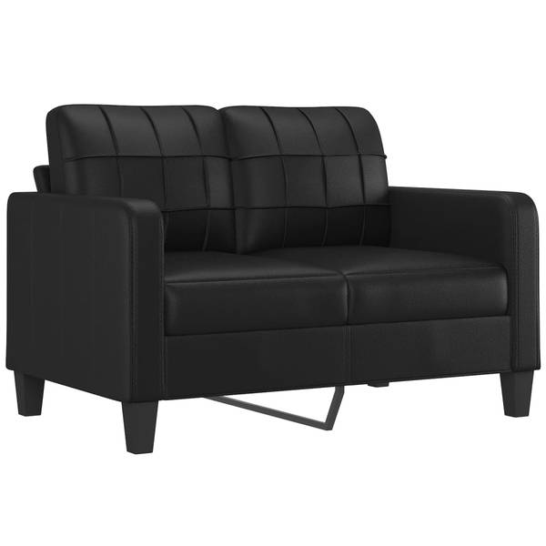 2-Sitzer-Sofa XT6680 Schwarz - Tiefe: 138 cm