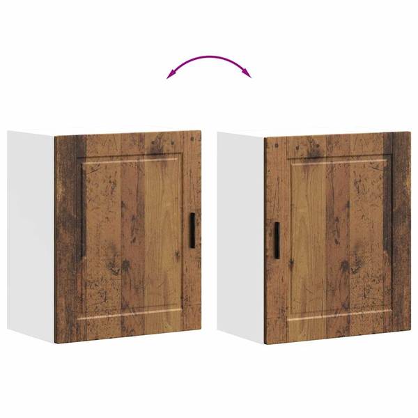 Küchen-Hängeschränke 2er Set XT4605 Braun - Holzwerkstoff - 31 x 60 x 50 cm