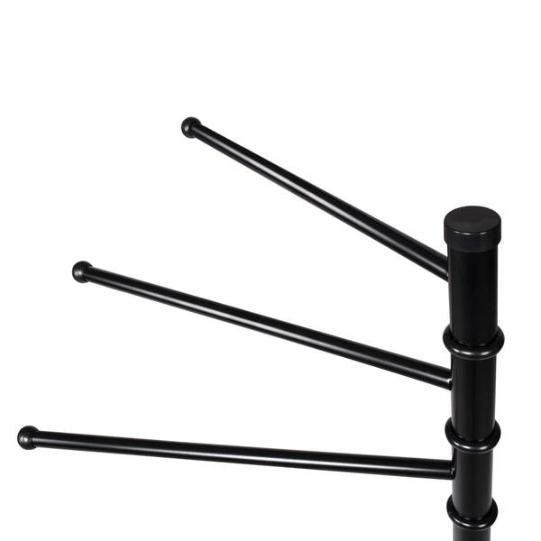 Handtuchständer TS0005 Schwarz - Metall - 26 x 86 x 32 cm