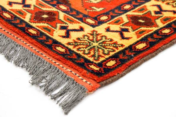 Orientteppich Läufer Oriental Orange - Wolle - 84 x 1 x 305 cm