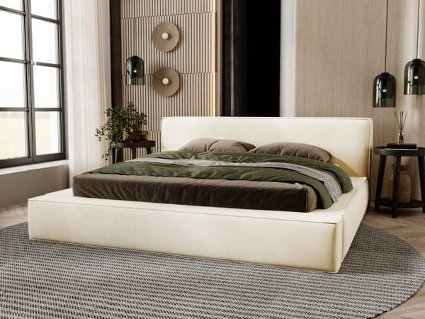 Polsterbett MALI Beige - Liegefläche Breite: 180 cm