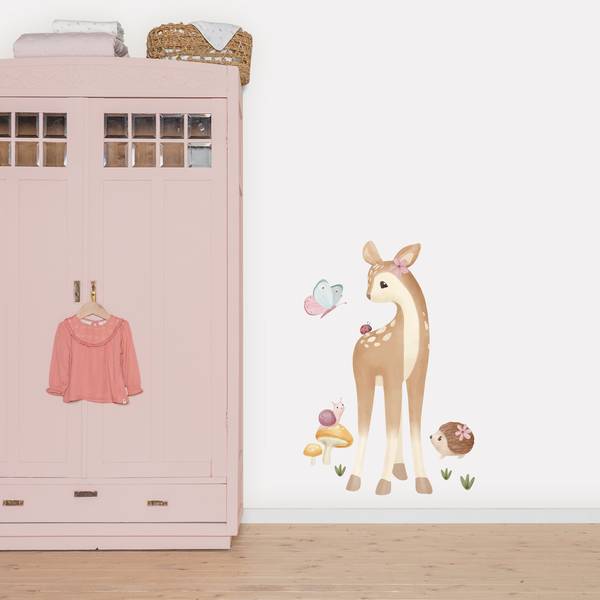 Wandaufkleber Feengarten Vinyl - 55 x 80 x 2 cm