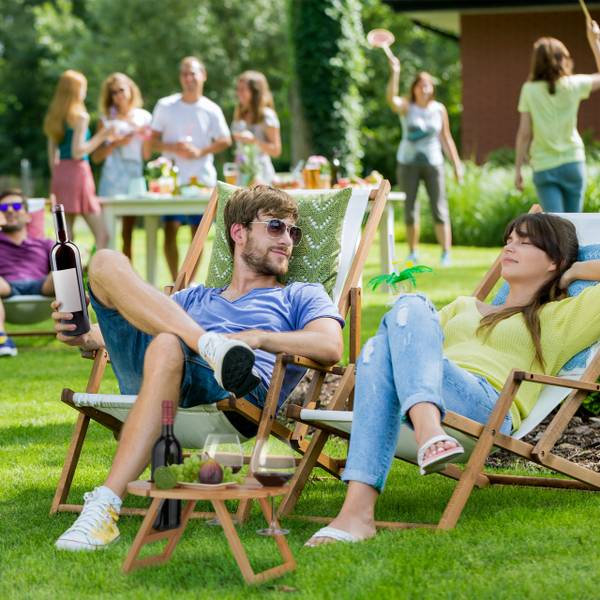 Mini-table portative ronde en bambou Marron - Bambou - 39 x 22 x 39 cm