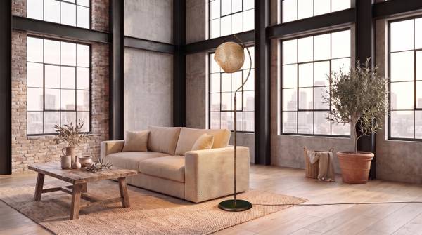 Stehlampe VESUVIA Gold - Metall - 30 x 165 x 30 cm