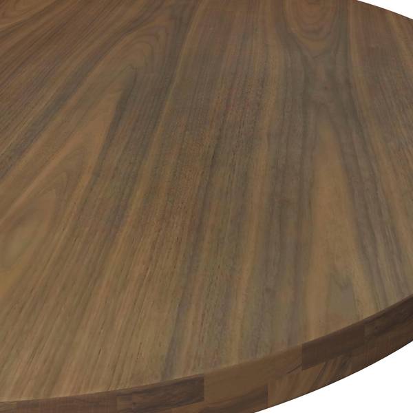 Esstisch RENE Braun - Metall - Holz teilmassiv - 120 x 76 x 120 cm