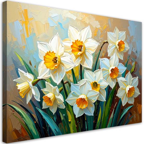 Canvas schilderij Bloemen 120 x 80 cm