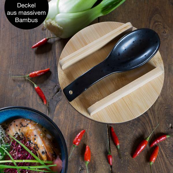 Dowbom Suppenschüssel Mit Deckel - Porzellan Ramenschüssel Mikrowellengeeignet