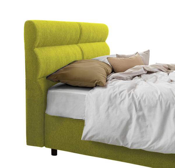 Doppelbett Bedero Grün - Metall - 228 x 116 x 177 cm