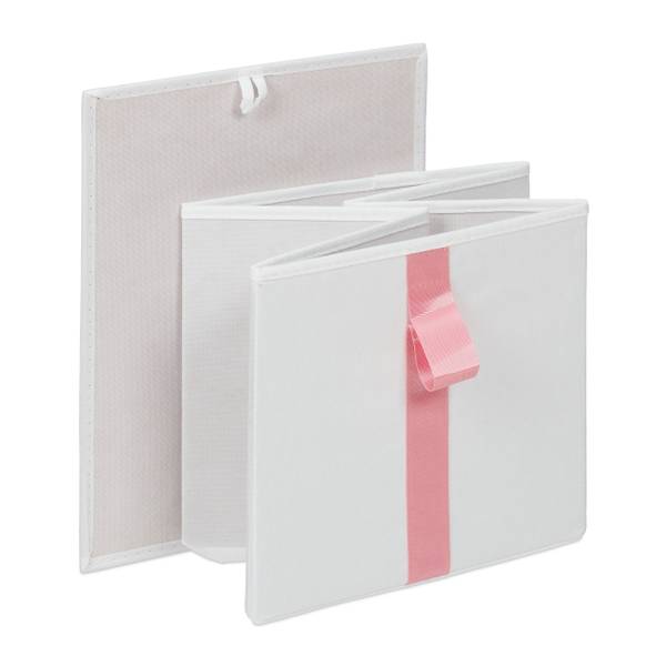 Meuble de rangement enfants 6 tiroirs Rose foncé - Blanc - Polyester - Acier - 100 x 62 x 41 cm