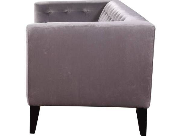 Einzelsofa vanessa Grau - Textil - 82 x 76 x 189 cm