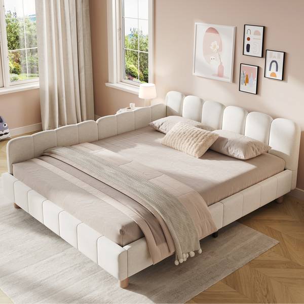 Polsterbett VELVSafe Tiefe: 202 cm