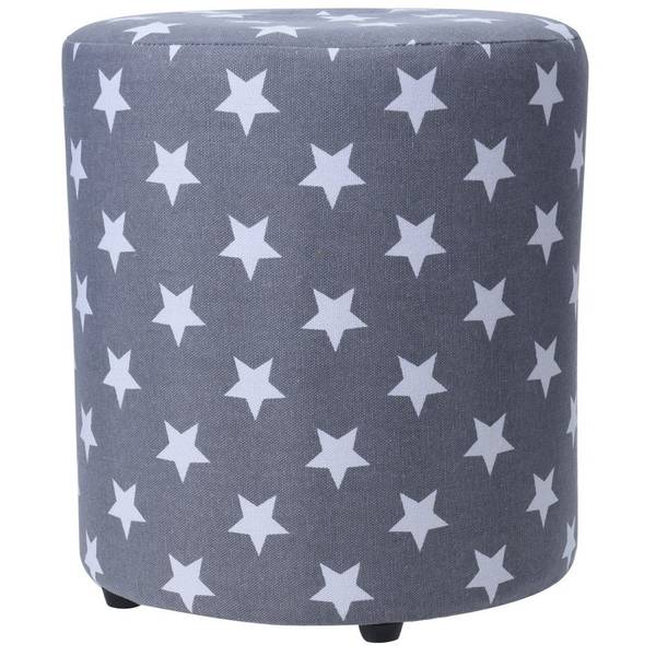 Hocker STARS, 30 cm Grau