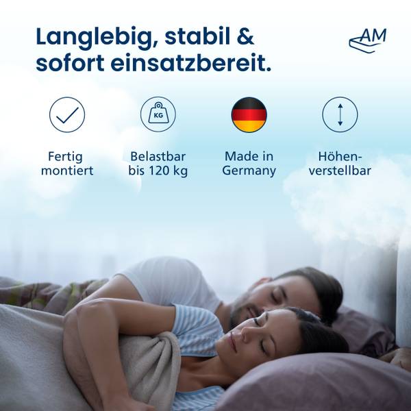Lattenrost 7-Zonen verstellbar 2er Set 200 x 160 cm