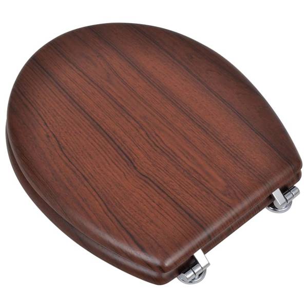 Siège de toilette 3002840-5 Marron - Bois manufacturé - 36 x 5 x 45 cm