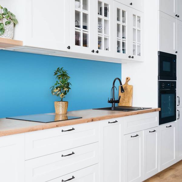 Selbstklebendes Wandpaneel Blaue Blau - Polyester PVC - 100 x 50 x 0 cm