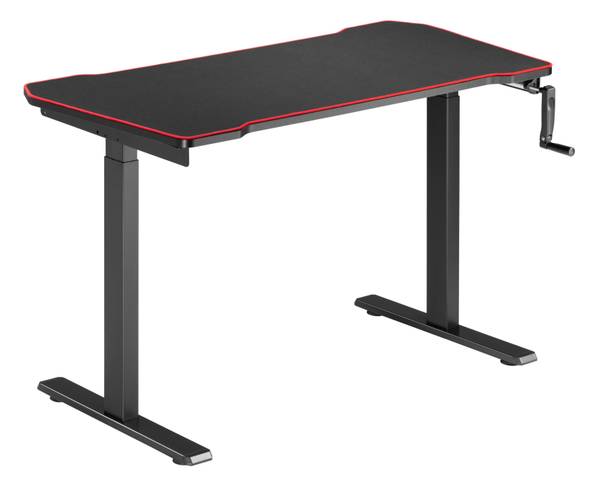 Schreibtisch LUMN08-22D-GBS-ZWART Schwarz - Holzwerkstoff - Holz teilmassiv - 120 x 76 x 60 cm