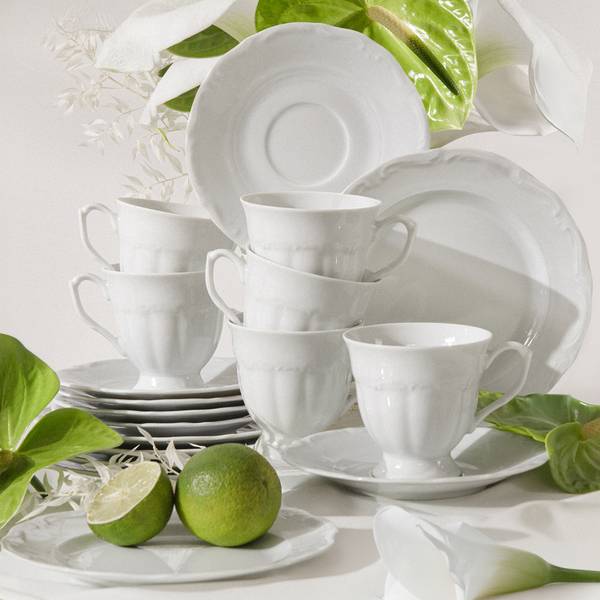 Kaffeeservice CHODZIEZ MARIA TERESA Weiß - Porzellan