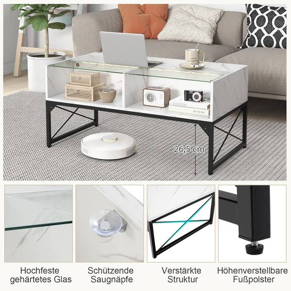 Couchtisch TH32749 Weiß