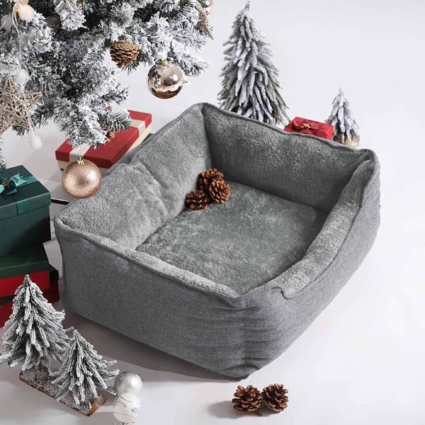 Hundesofa Antananarivo Grau - Kunststoff - 75 x 25 x 90 cm