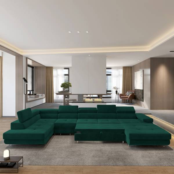 Ecksofa VELORA Grün