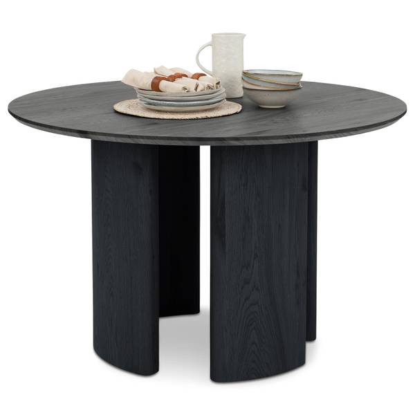 Essgruppe ARVIKA FRANCA 5er Set Schwarz - Holzwerkstoff - 120 x 76 x 120 cm